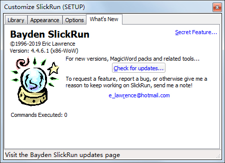 SlickRun(浮动命令行实用工具)