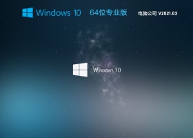 电脑公司Win10 20H2 64位专业版系统 V2021.03