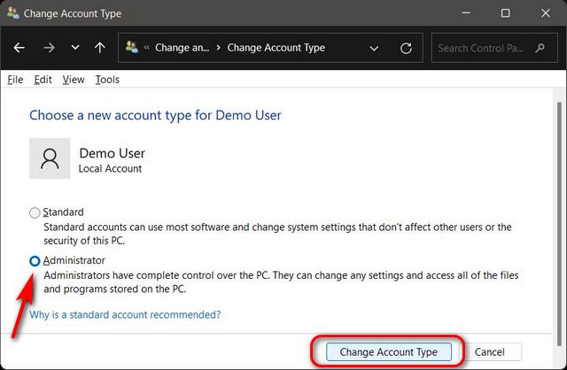 如何在Windows11专业版中更改管理员?
