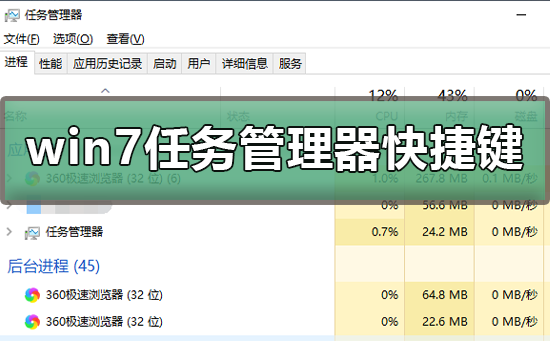 win7任务管理器快捷键？win7任务管理器快捷键的多种方式