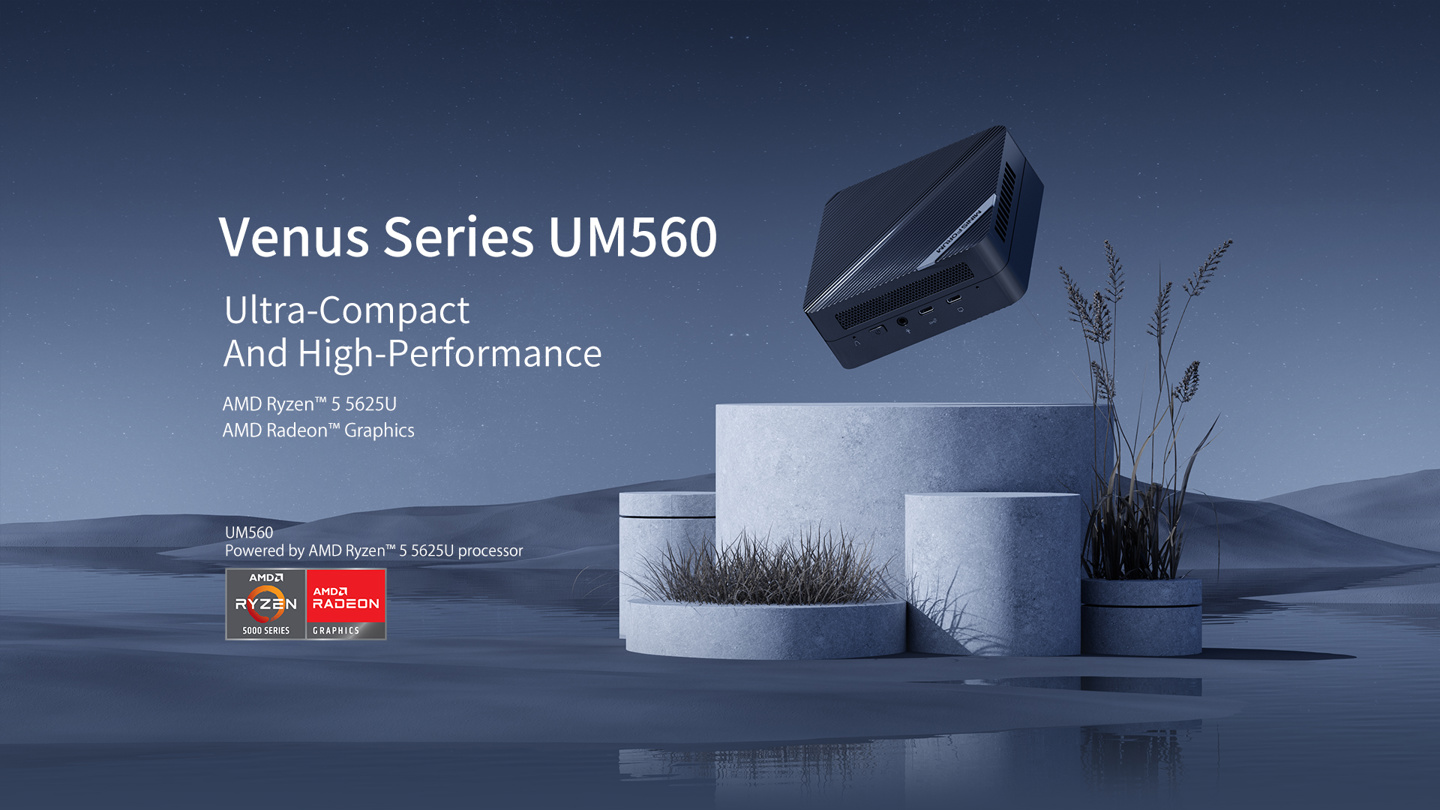 Minisforum 推出 UM560 迷你主机：6 核 R5 / USB-C 一线连，1888 元