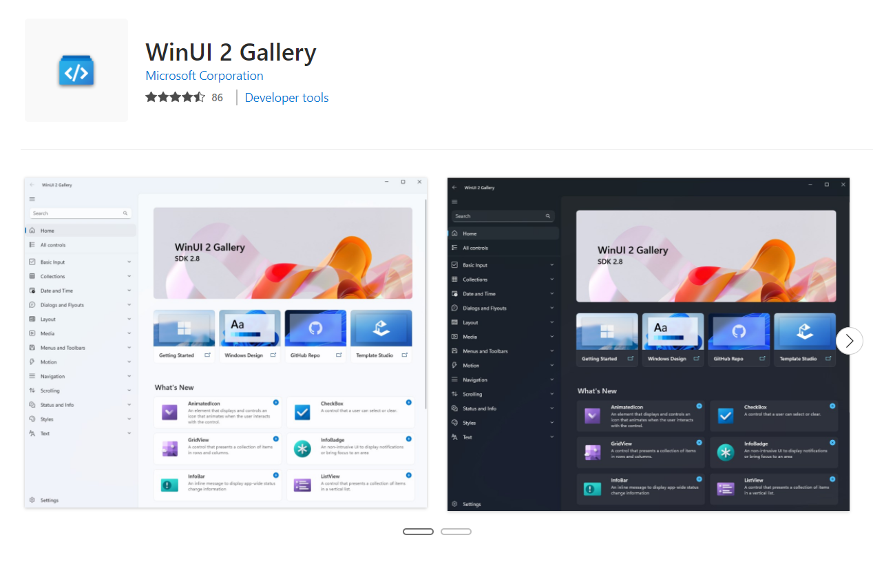 微软 WinUI 2.8 正式版发布，支持 Win11/10 UWP