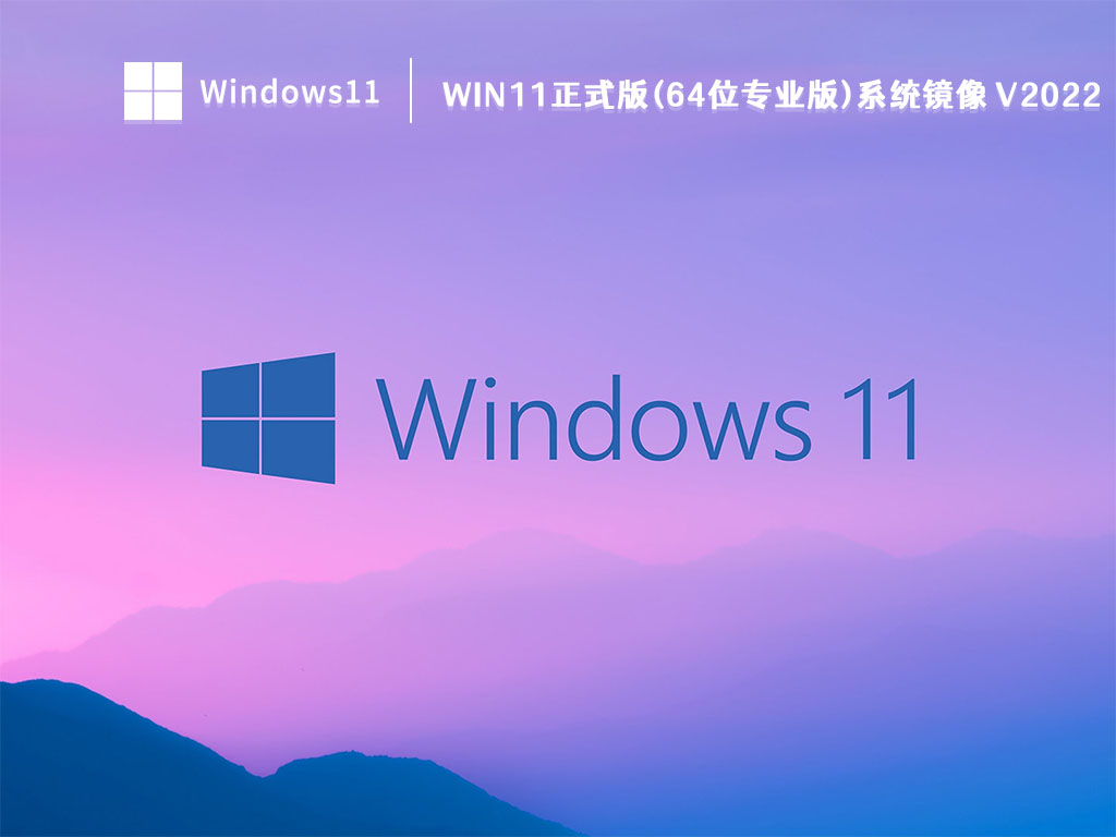 Win11正式版(64位专业版)系统镜像 V2022