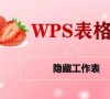 wps隐藏表格的方式(wps表格隐藏工作表)