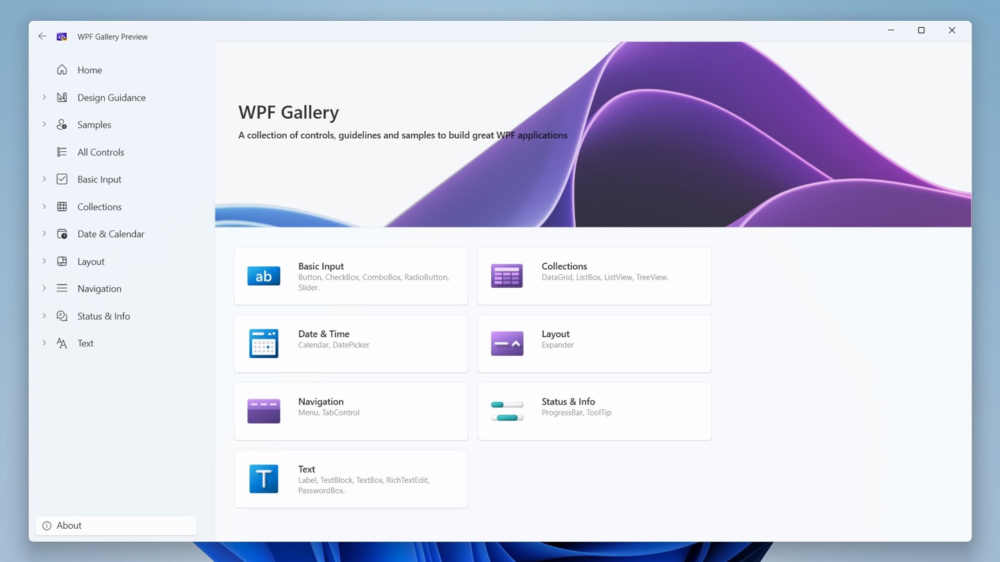 WPF Gallery 上架微软应用商店：带来 Win11 全新 Fluent Design UI 设计