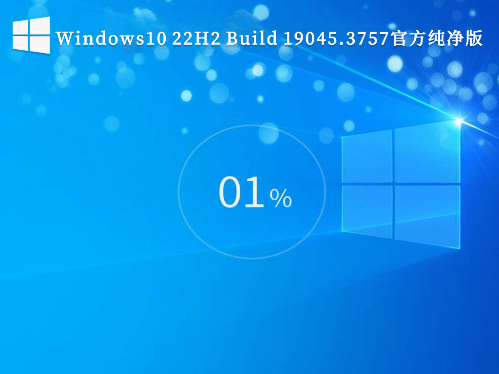 微软Windows10 22H2 Build 19045.3757官方纯净版V2024