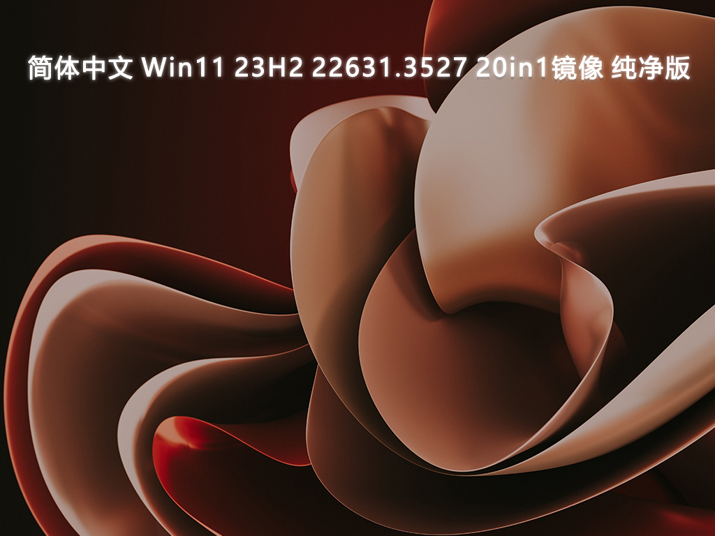 简体中文 Win11 23H2 22631.3527 20in1镜像 纯净版V2024