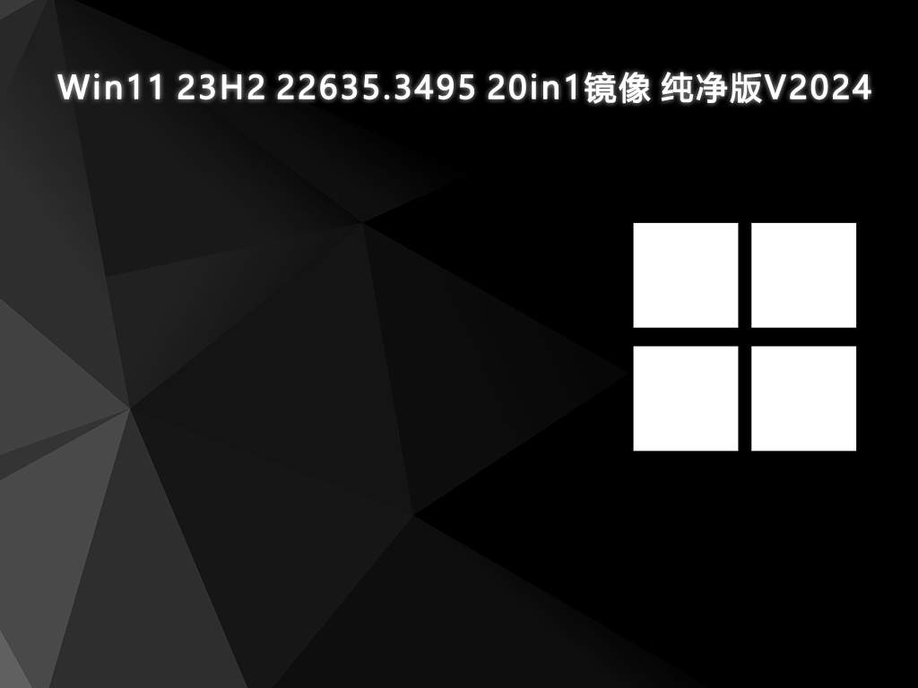 Win11 23H2 22635.3495 20in1镜像 纯净版V2024