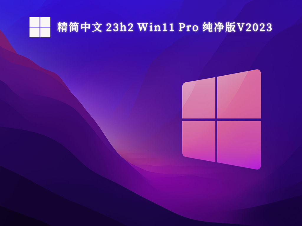 精简中文 23h2 Win11 Pro 纯净版V2024